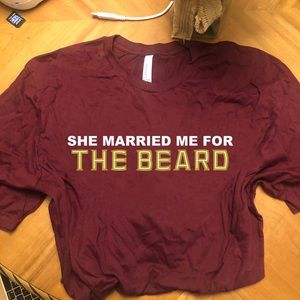 Custom funny  Beard quote shirt for dad